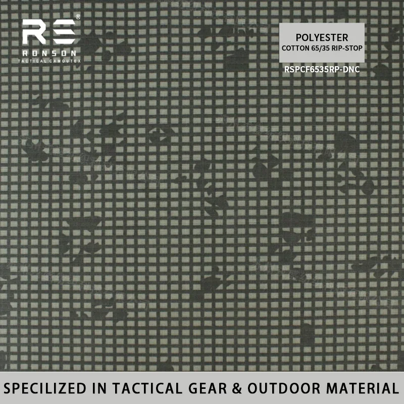 

hot sale 65%polyester 35%cotton Ripstop fabric DNC Camouflage tc6535 tactical fabric durable use for uniform in stock