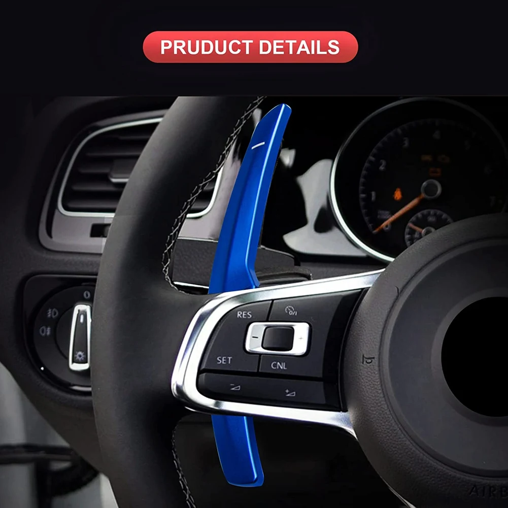 Steering Wheel Paddle Shifter Extension Aluminum for-BMW 1 2 3 4 5 6 7 Series F10 F15 F20 F30 F36 F80 M2 X6 G20,Blue