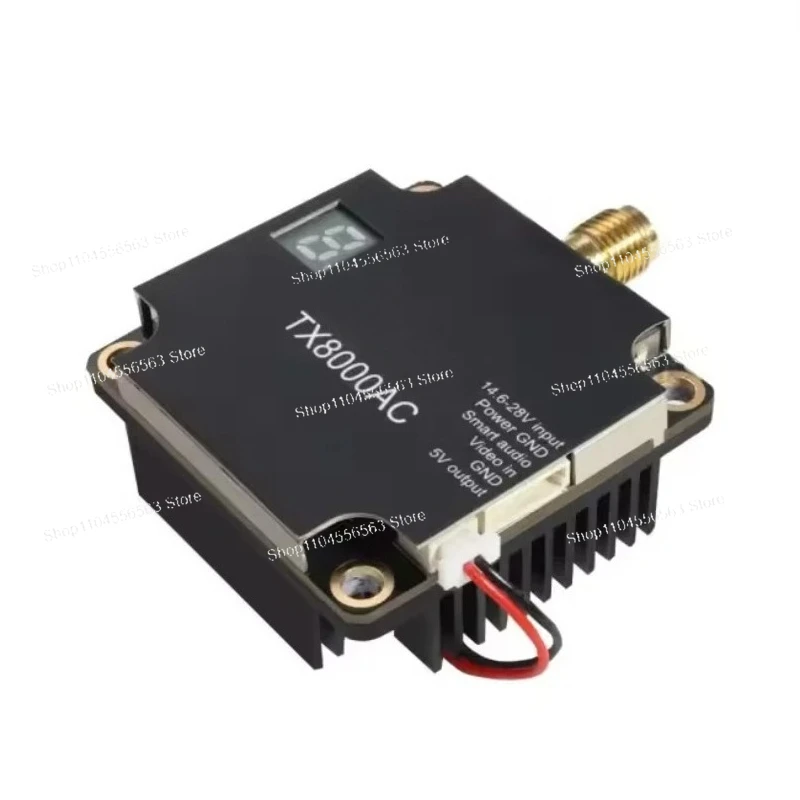 TX8000AC 5.8G 8w plastic FPV VTX long-distance transmission 96CH chart crossover machine with TBS for RC parts and Accs