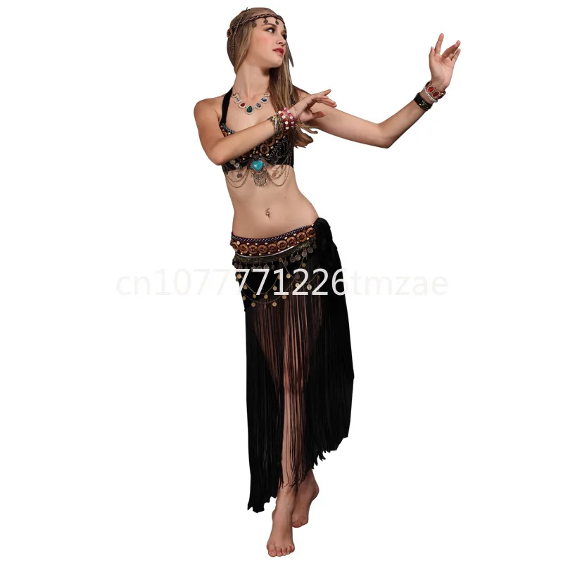 

Halloween Belly Dance Costume European and American Costumes Classical Yunnan Folk Dance Retro