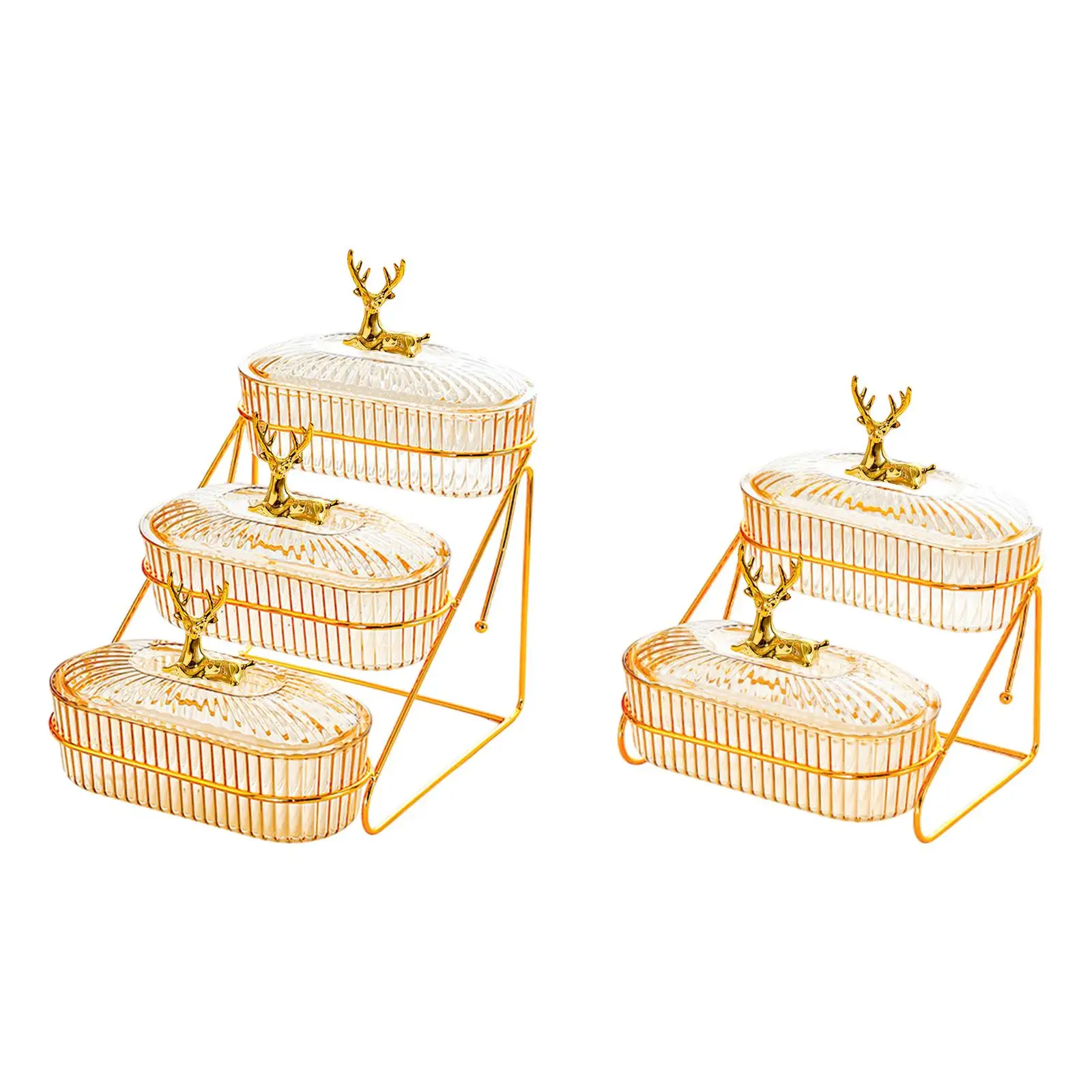 Dried Fruits Tray Storage Container with Storage Rack Decoration Food Storage Tray Tier Fruit Stand Kitchen Home Family Party