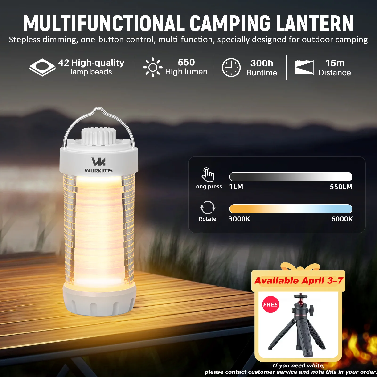 Wurkkos CL01 EDC Work Light Power Bank Small Outdoor Lamp Camping Flashlight 550LM Portable Magnetic Lamp 360° Mini Magnetic Lam