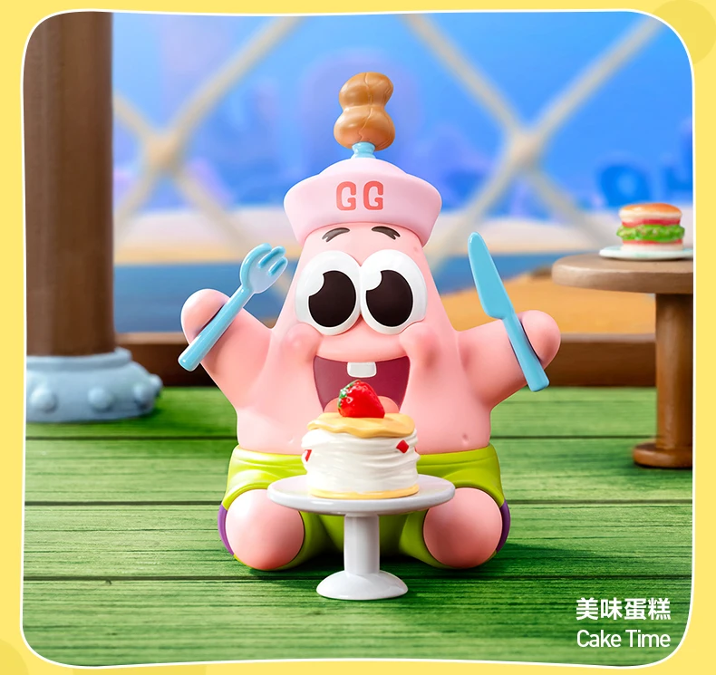 本物のPOPMARTスポンジ・ボブ・スクエアパンツベストフレンズシリーズ