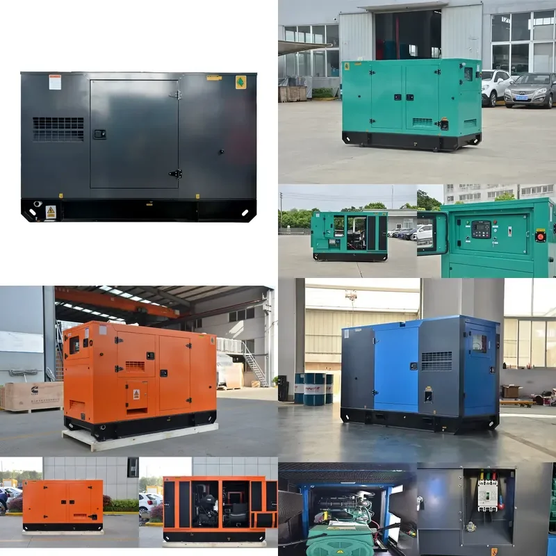 OEM Factory Silent Type Auto Start 50/60hz Direct Current 40kw Electric Generator 50kva with ATS Water-Cooled for Sale