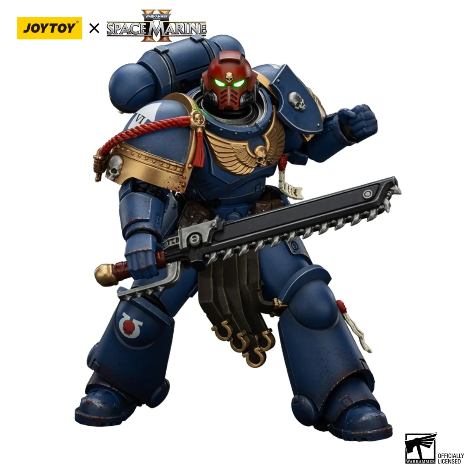 JOYTOY Warhammer 40K 1/18 Scale Ultramarines Sergeant Gadriel Action Figure Collectors Edition อะนิเมะทหารรุ่น