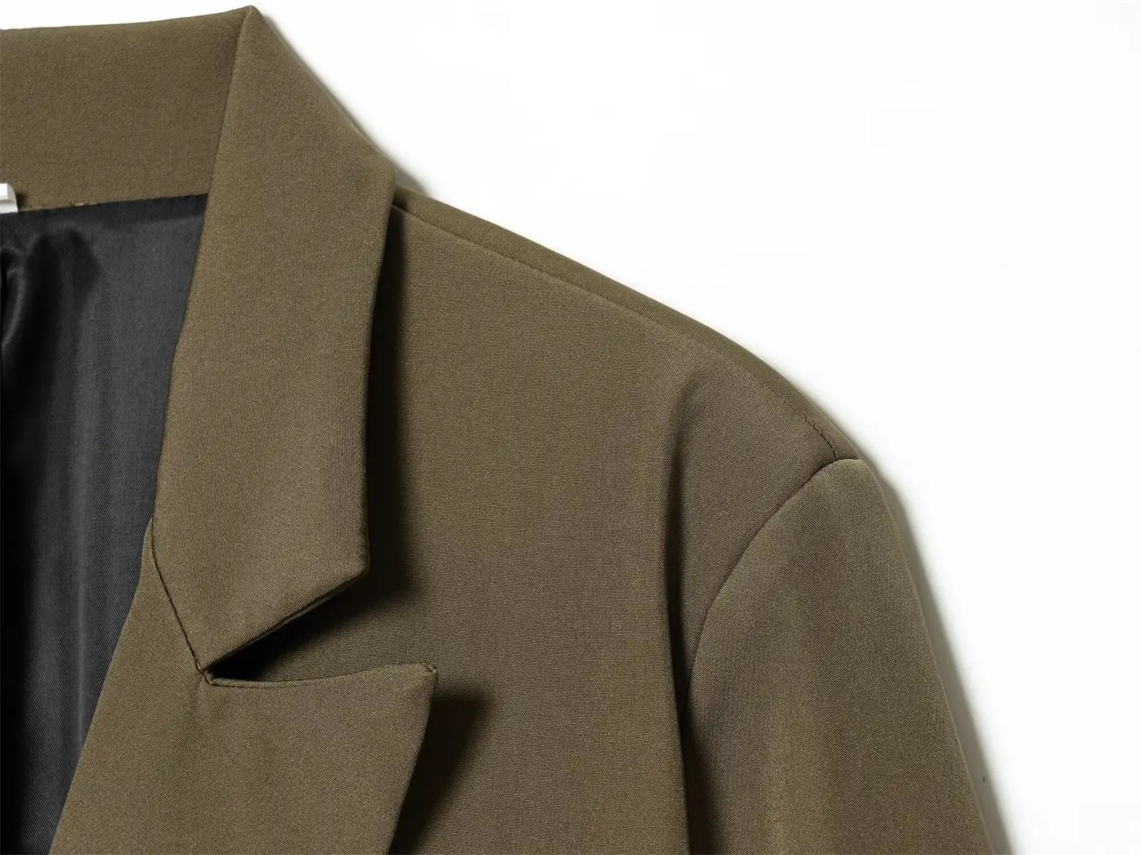 Modischer Damen-Blazer Büro-Dame Langarm Doppelreihiger Mittellanger Casual-Anzug Mantel Elegante Schlichte Stilvolle Oberbekleidung – Detail 22