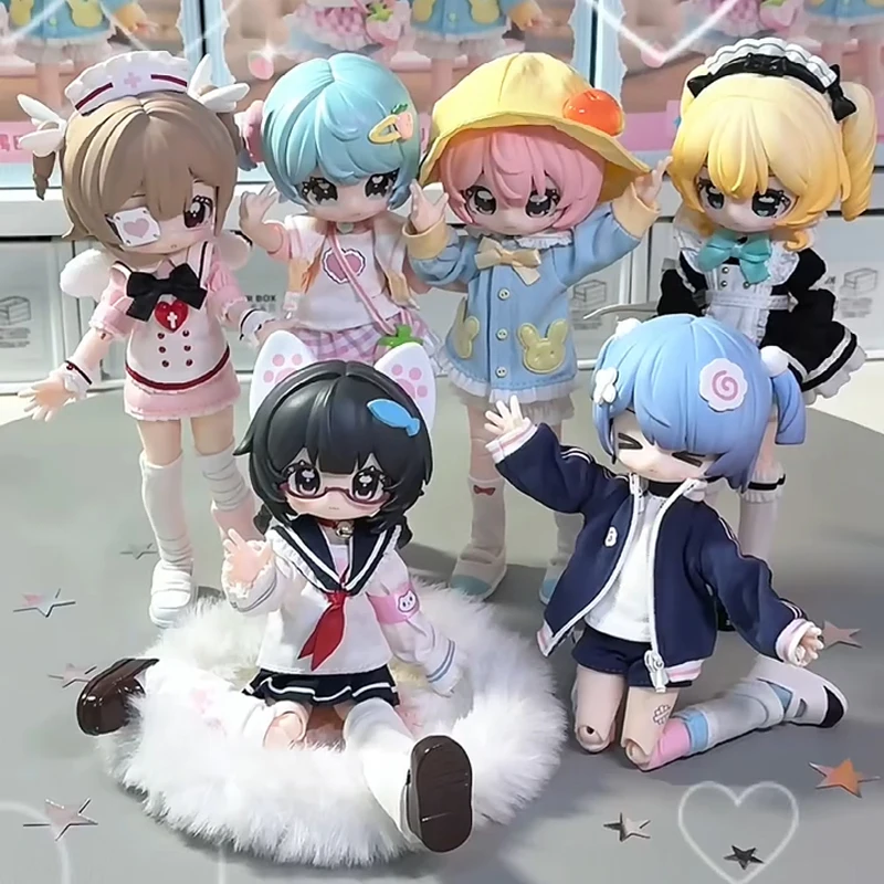 

Новая оригинальная серия Artbook Little Key, 1/12 BJD MJD, слепая коробка, милая модная аниме-фигурка, шарнирная кукла, коллекция, подарок