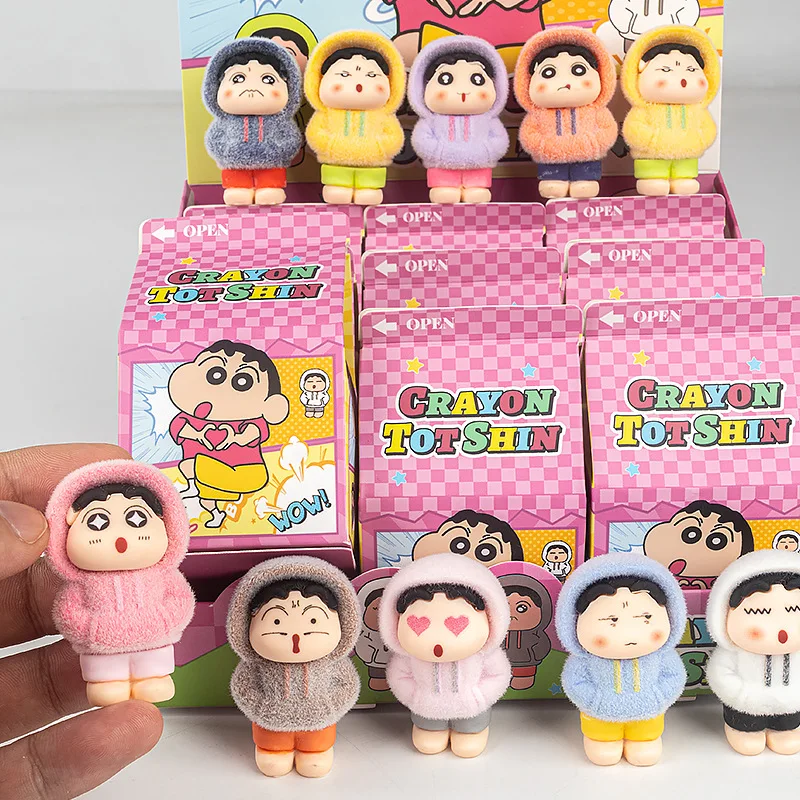 

Anime Hoodie Crayon Shin-chan Blind Box Cartoon Characters Figure Toy Dolls For Fans Birthday Gift