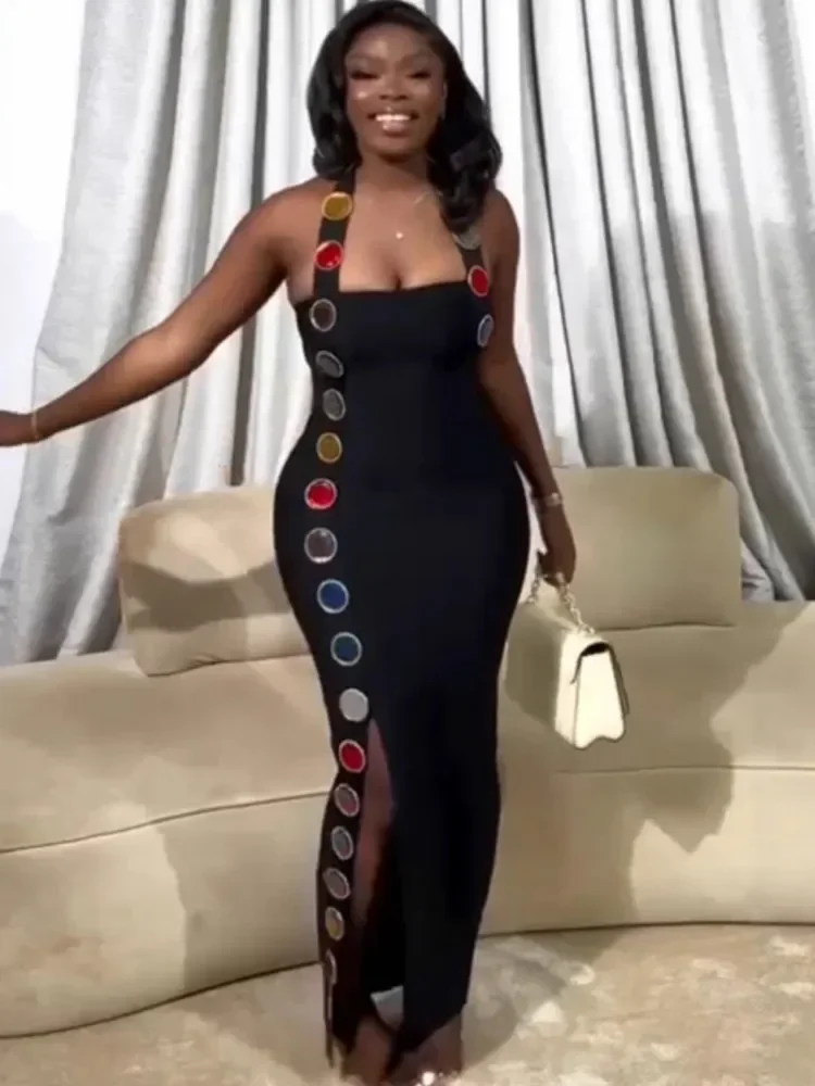 

Elegant African Dashiki Maxi Dress for Women Traditional Summer Spring Clothing Fairy Dreams 2026 Style Ladies Maxi Dress