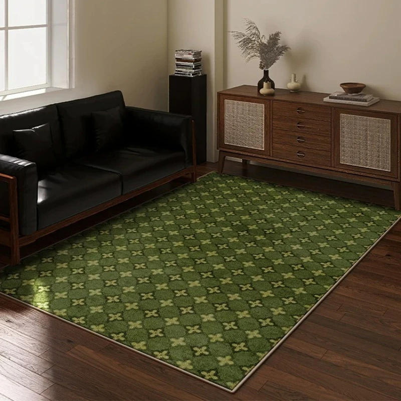 Frost Green Retro Print PVC Kitchen Floor Mat Anti-fouling Oil-proof Easy Clean Carpets Large Area Non-slip Balcony Leather Rugs