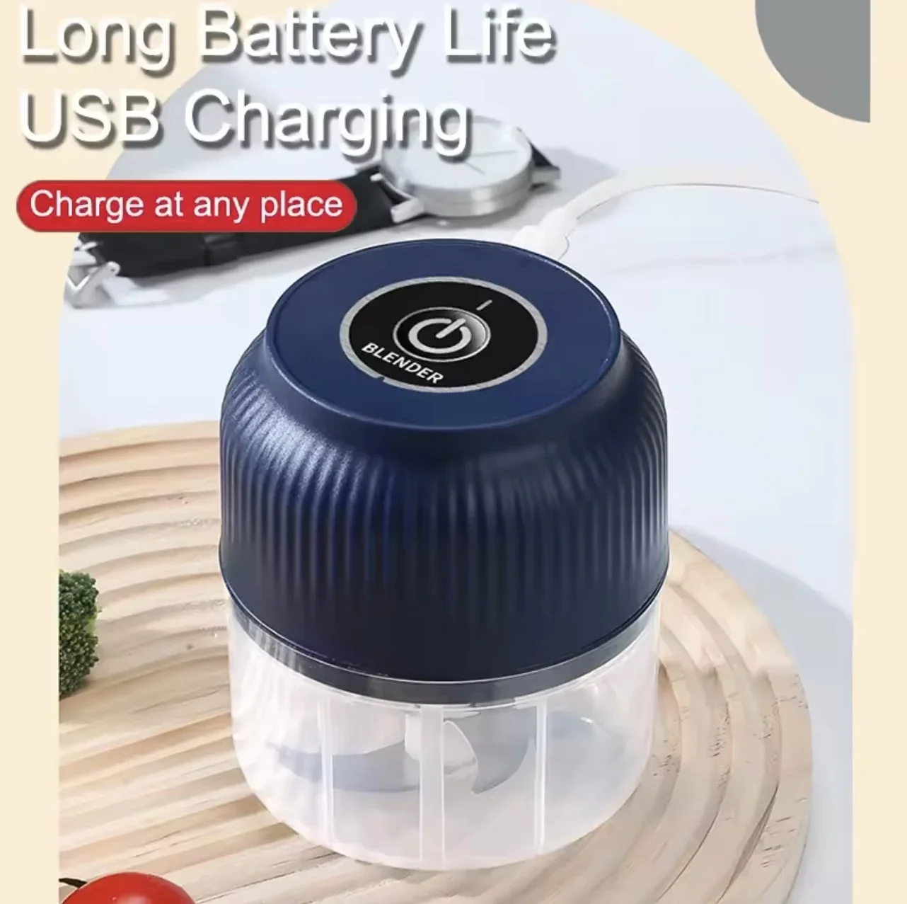 Mini Electric Garlic Masher Crusher Wireless USB Rechargeable Vegetable Chopper Garlic Crusher Food Chopper Kitchen Gadgets New