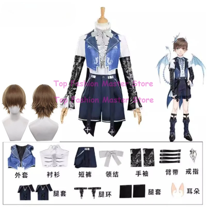 

Mr. Love: Queen's Choice Cosplay Game Cosplay Costume little Devil Gavin Play Uniform Wig Set Party Role Outfit for Woman Man