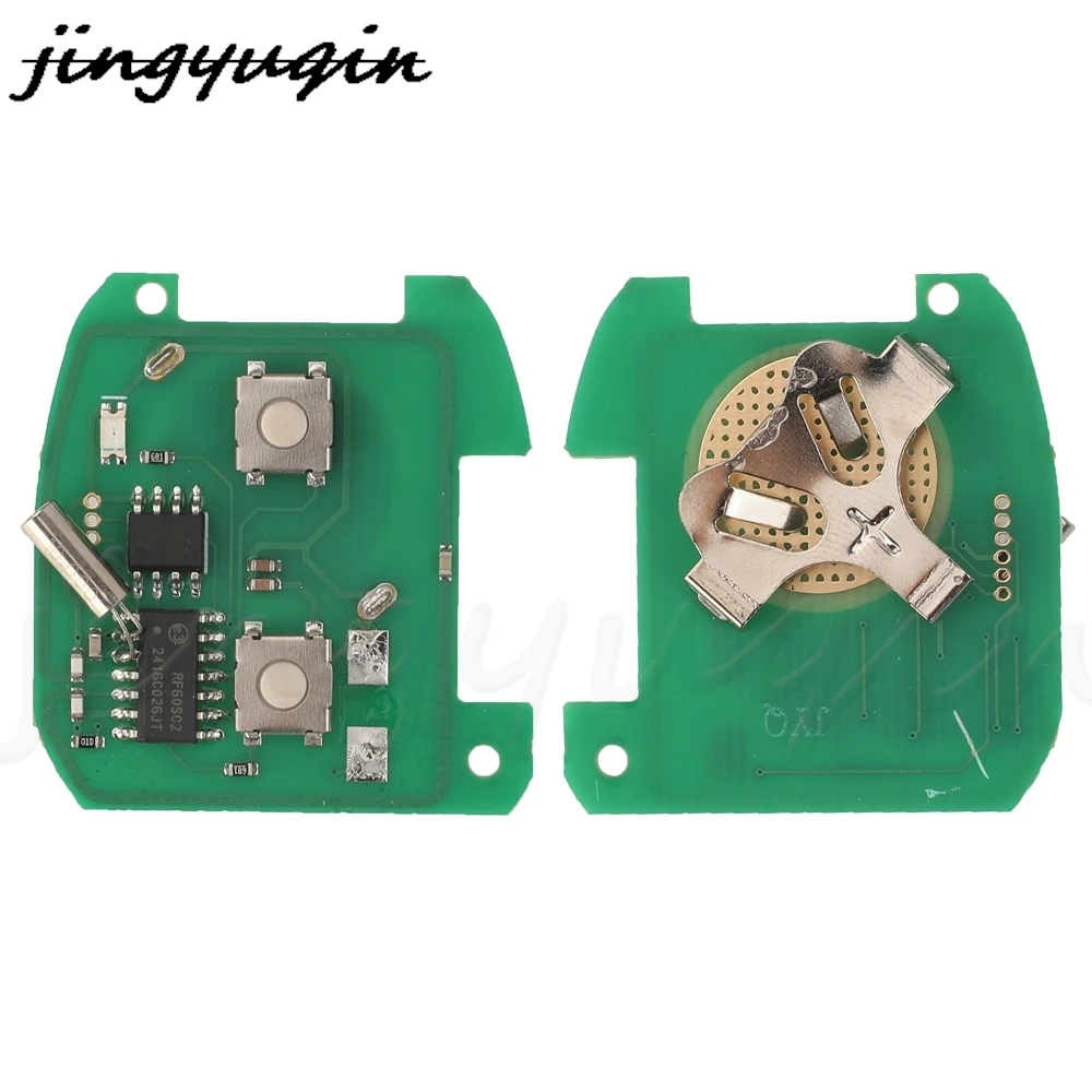 JYQ 2 pulsanti Remote Head Car Key 315Mhz 433.92Mhz 447 MHZ 4 d60 Chip per Ssangyong Actyon Kyron Actio Rexton Aoto Fob Control