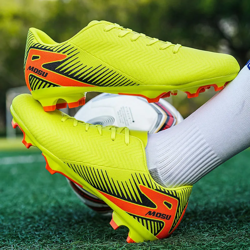 

New Men's Football Shoes Professional Sports Shoes Men's Long Nail FG Outdoor Sports Cleats Training Shoes Anti Slip Sneakers