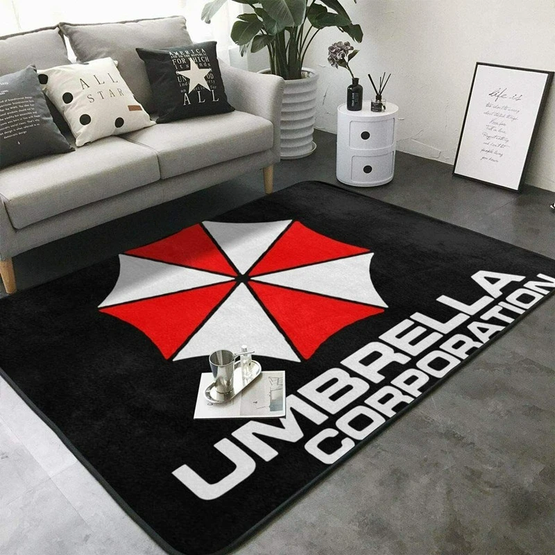 Horror Movie Umbrella Corporation Carpet for Living Room Home Decorations Sofa Table Large Area Rugs Bedroom Non-slip Floor Mat