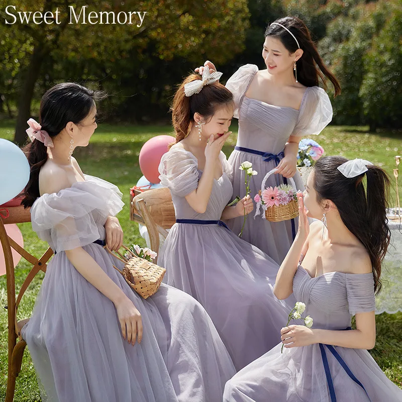 

F2122 Customized Long Bridesmaid Dresses For Wedding Party Robe 2025 Sweet Memory Birthday Formal Gowns For Graduation Dress