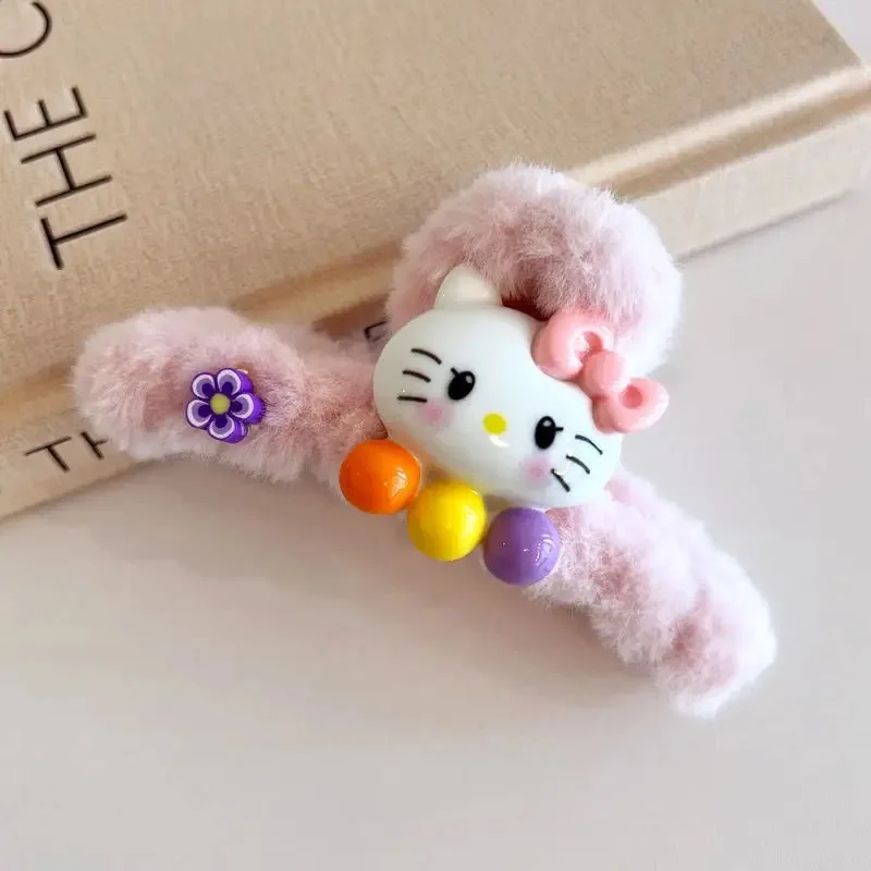 قطعة واحدة من مشبك الرسوم المتحركة اللطيف الكبير في الجزء الخلفي من الرأس، مشبك على شكل سمكة قرش، مشبك نصف شعر