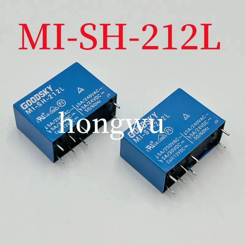 100% Original New 2PCS  MI-SH-212L  DC12V  relay  5A 8pins