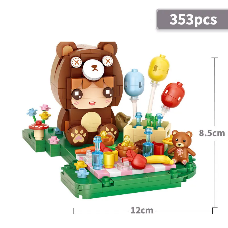 LOZ mini Blocks Building Bricks Toys Teens Gift  Animals Puzzle Home Decor 1662 1663 1664 1665