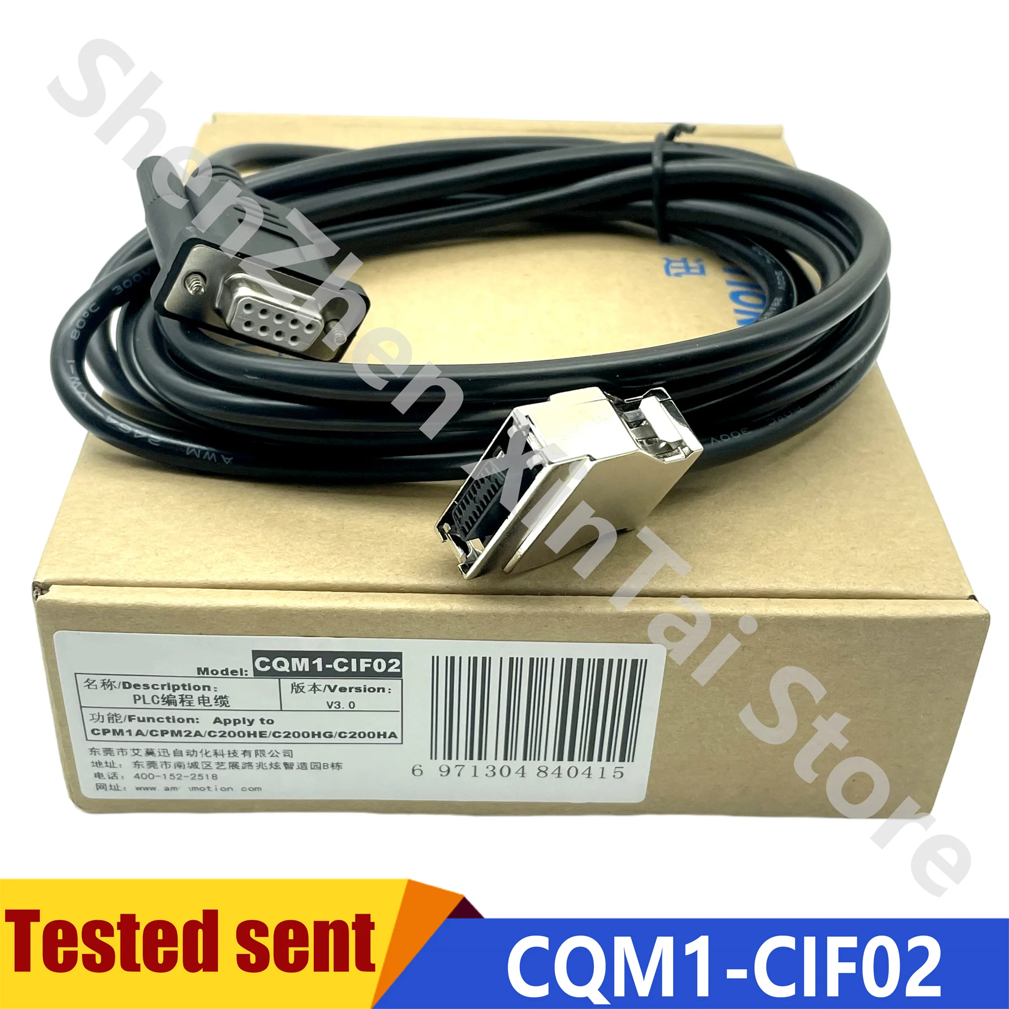 

CQM1-CIF02 Series Programming Cable RS232 Adapter CPM1A/2A CPM1AH C200HS/C200HX/HG/HE PLC