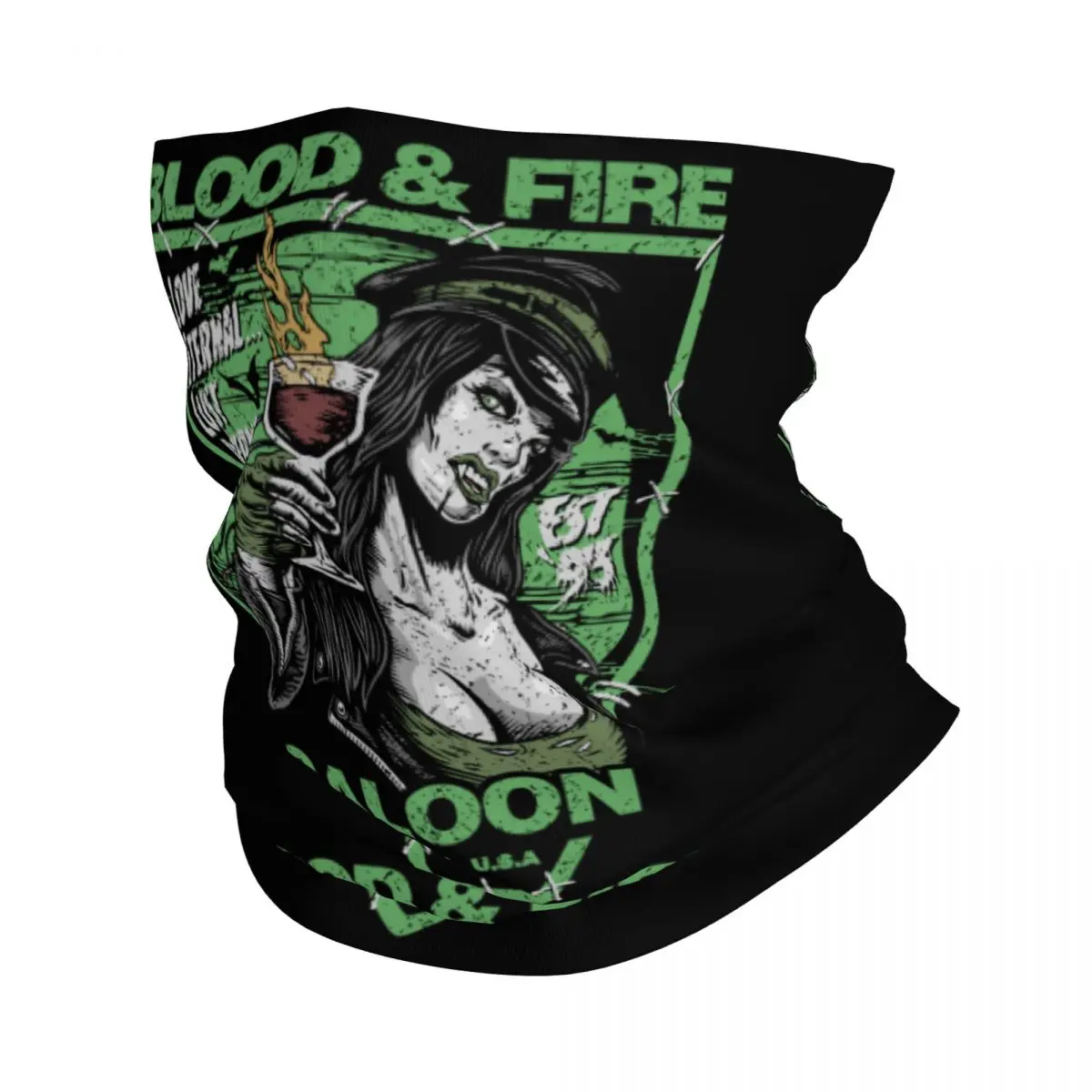 Heavy Metal Rock Logo O Type Negative Bandana Neck Warmer Women Men Winter Ski Tube Scarf Gaiter Face Cover