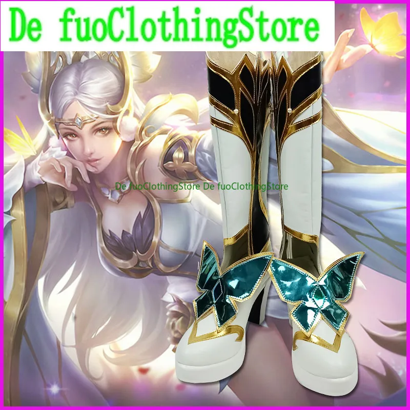 

Cosplay Shoes King of Glory Diao Chan New Skin Golden Midsummer Night Cosplay Halloween Carnival Party Costumes Accessory Shoes