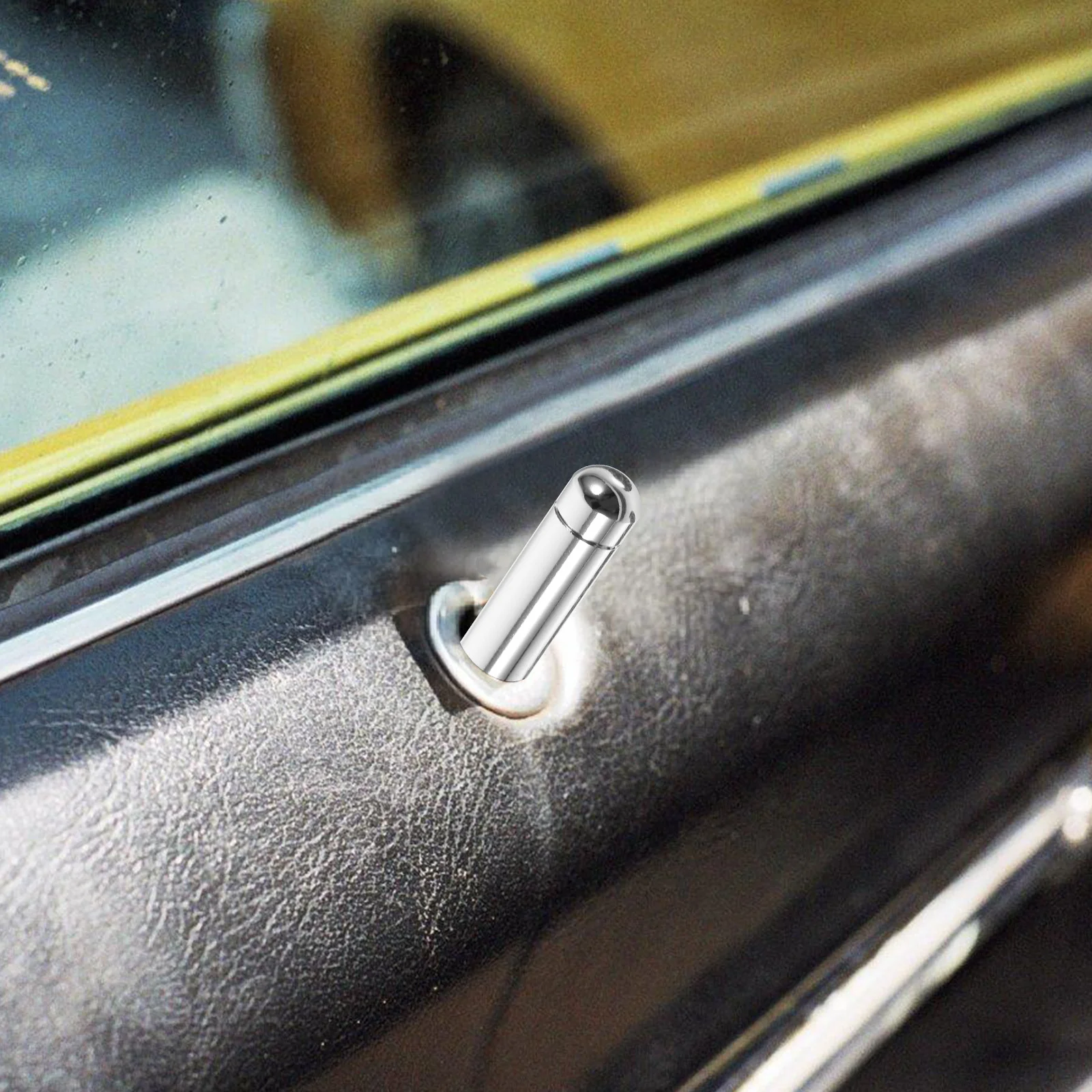 

4pcs Chrome Door Lock Pull Pin Car Interior Accessories Auto Door Lock Knob Rustproof Vehicle Safety Upgrade Car Interior Parts