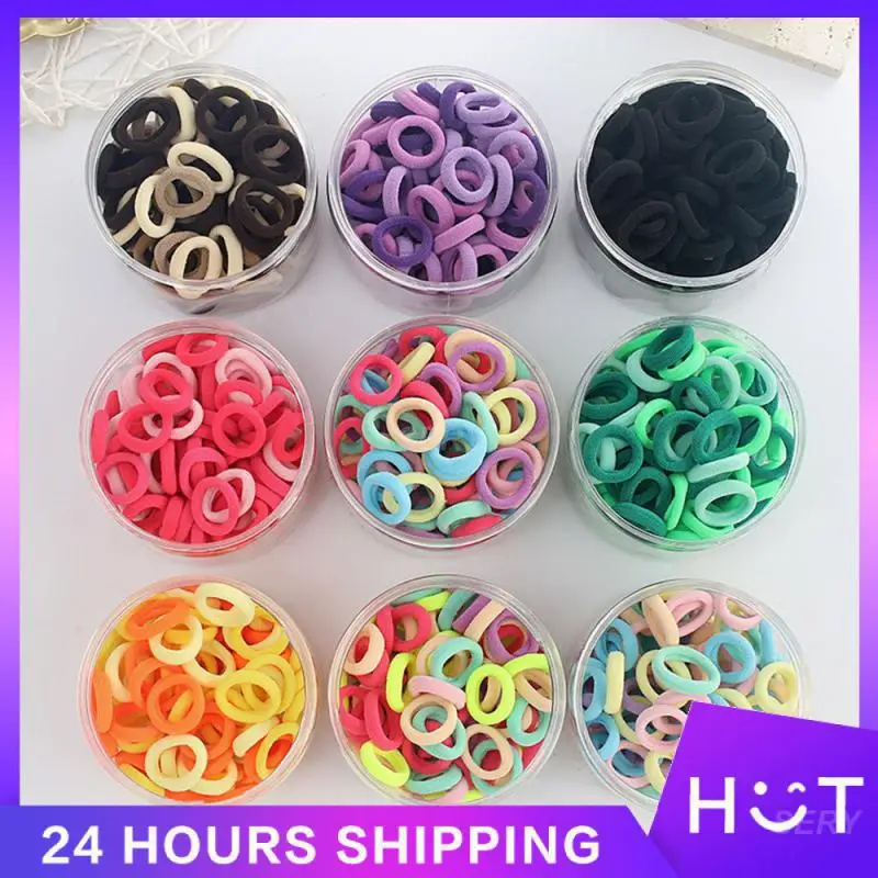 Elastic Hair Band Ease Of Use Elastic Force Hair Ring Baby Girl Hairstyle Girl's Hair Rope Good Elasticity Color Rubber Band