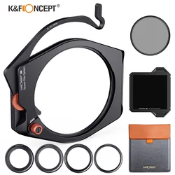 K&F Concept Nano-X Pro Square Filter Holder System Set With 95mm CPL Filter+Square ND8 ND64 ND1000+Adapte Ring 67/72/77/82mm