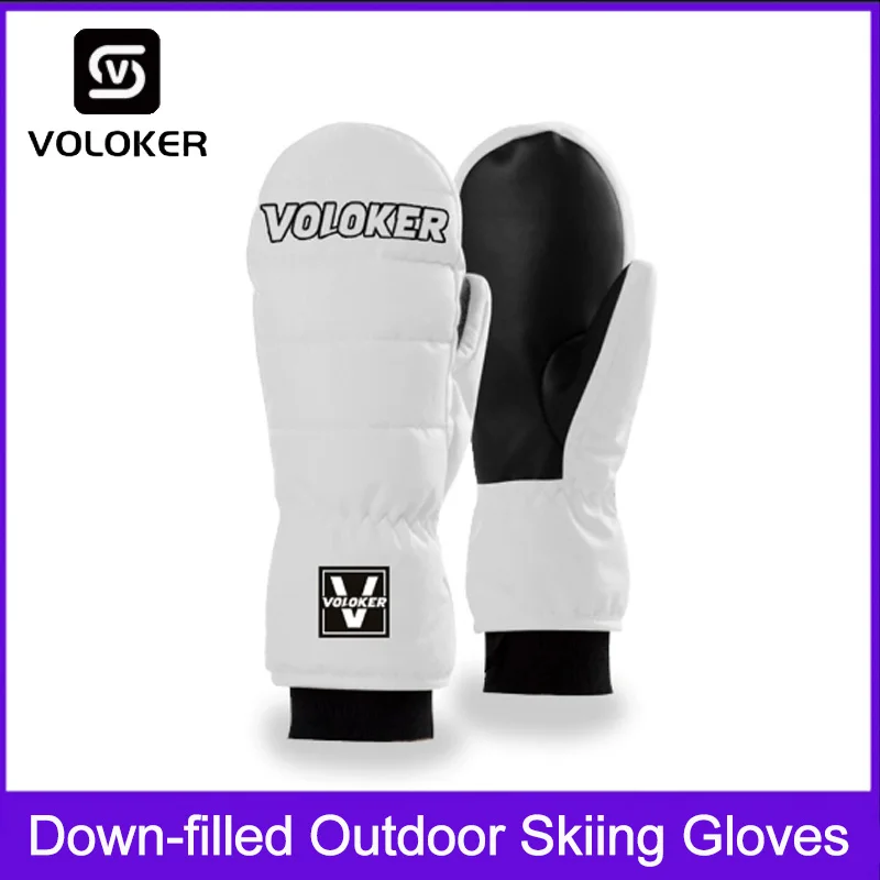 

Down-filled Outdoor Ski Gloves For Men And Women, Cold-resistant And Warm With Touchscreen Functionality, Winter Cycling Gloves