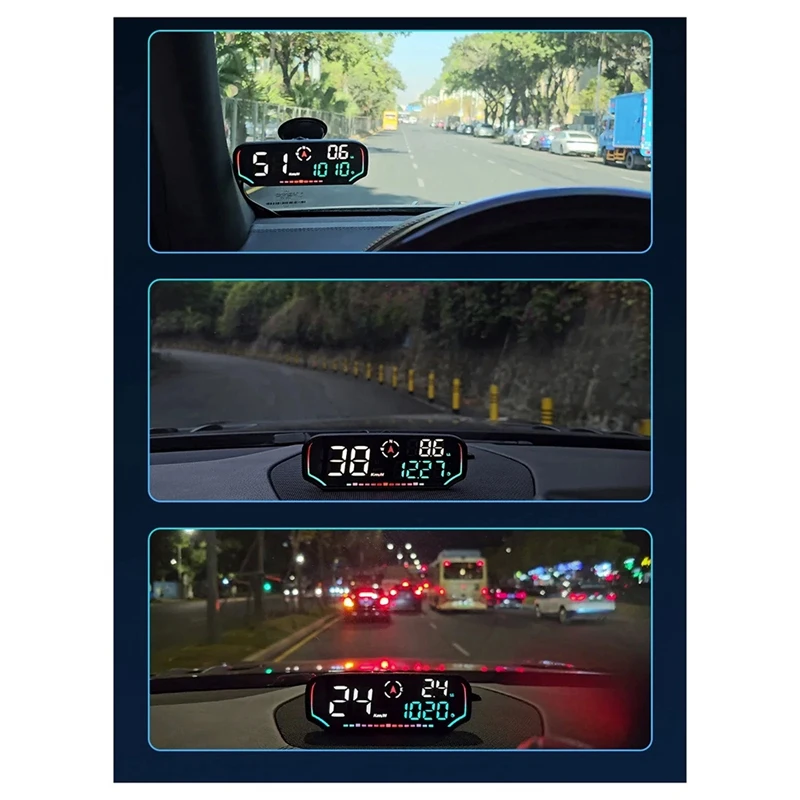 G14 Car Head Up Display Car HUD Speedometer Overspeed Alert Car Head Up Display Fatigue Driving Alarm