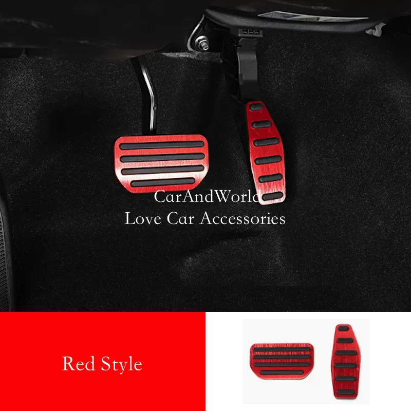 Aluminium Alloy Car AT Foot Rest Accelerator Gas Pedals Brake Cover Non-slip Pads For Suzuki Jimny Sierra JB64 JB74 2019-2023