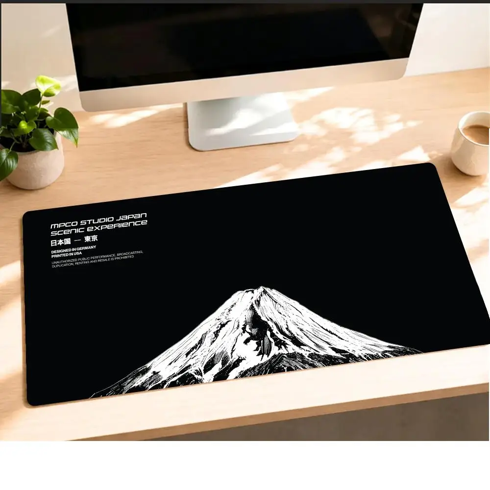 Mount Fuji Mouse Pad XXL Large Desk Mat Non-slip Rubber Lock Edge Gaming Keyboard Mousepad Computer Table Mat Office Accessory