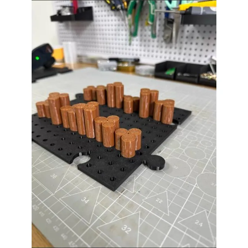 

RC Cars Wooden Stake Obstacle Bridge,3D Printed,Freely Arranged Stakes,Expandable Base,Flexible Combo,Trail Course Scene Parts