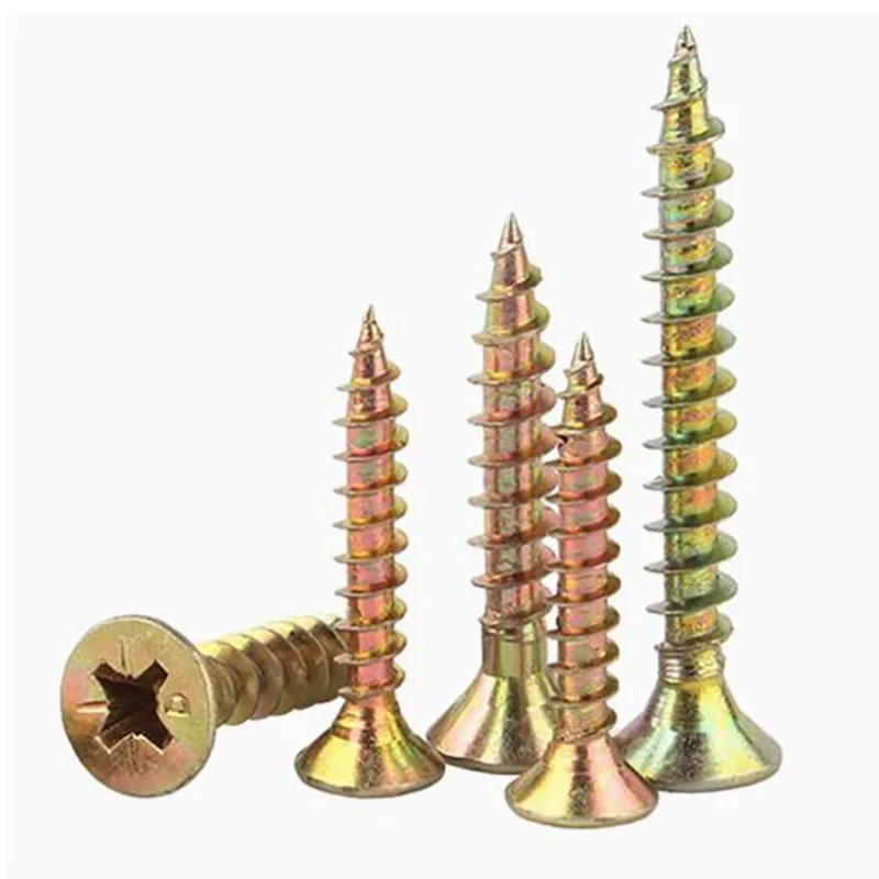 

M3 M3.5 M4 M5 M6 Cross Flat Head Wood Screws Construction Screws Zinc Plated Self Tapping Wood Screws For Cabinet Fiberboard