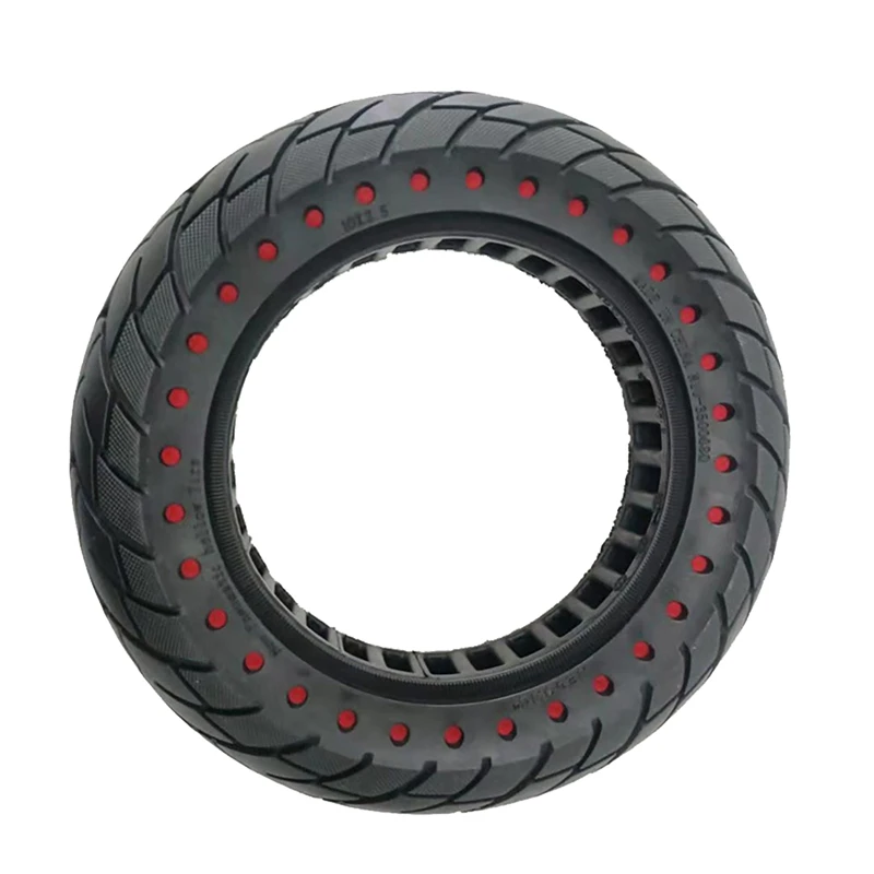 Scooter Tires Rubber Shock Absorber Non-Pneumatic Tyres For 10Inch Scooter Skateboard Tyre Solid Hole Tires