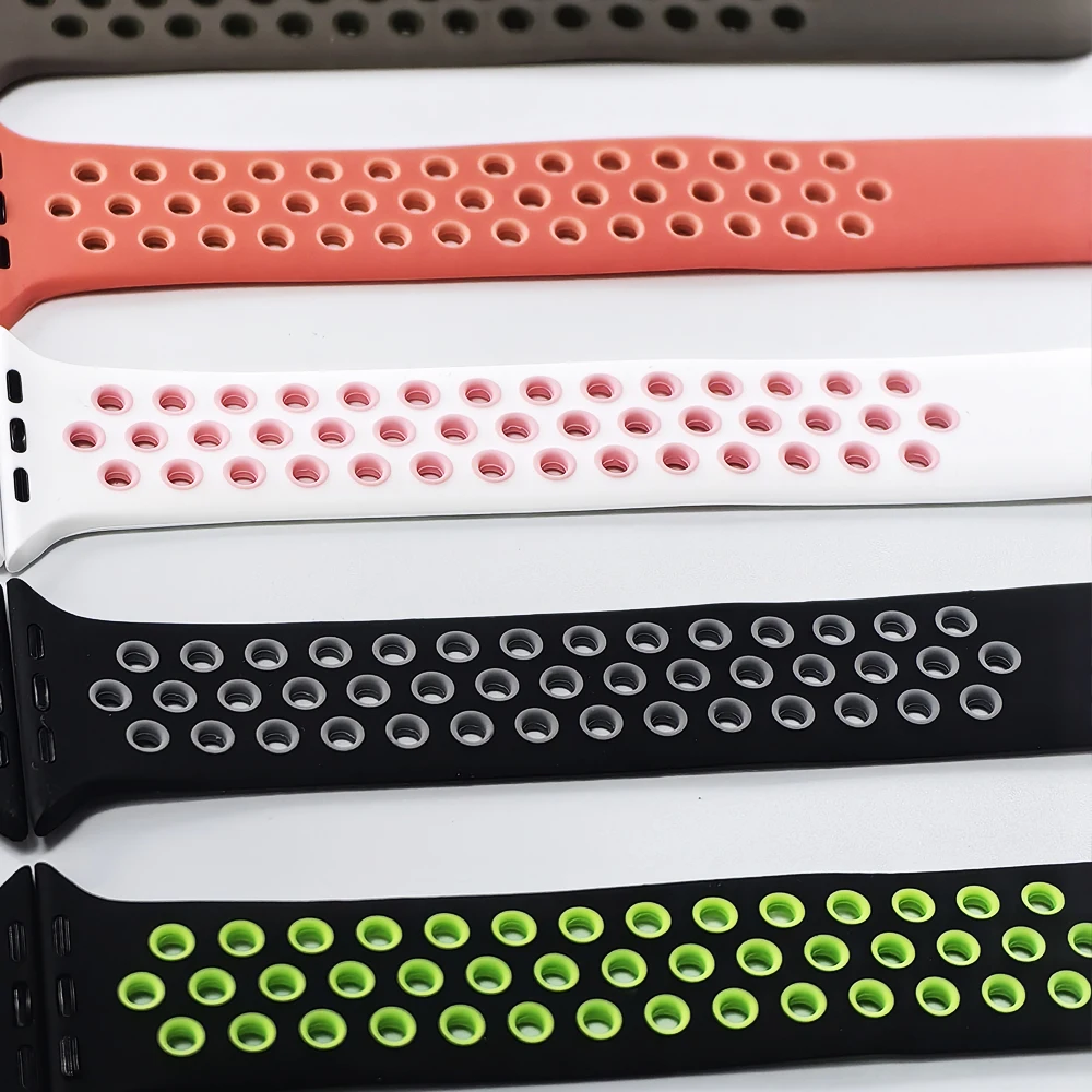 애플 워치용 실리콘 스트랩 S11 46-42mm 45mm 44mm 울트라3 49mm 40mm 41mm 브레이슬릿 iWatch 시리즈 10 8 7 6 4 5 9 SE 3 스포츠 밴드