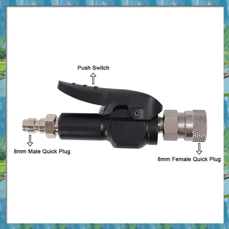 AA67-300Bar Filling Adapter Connector Chuck Quick Inflation 8Mm Male and Header Female Quick Plug B Fast-