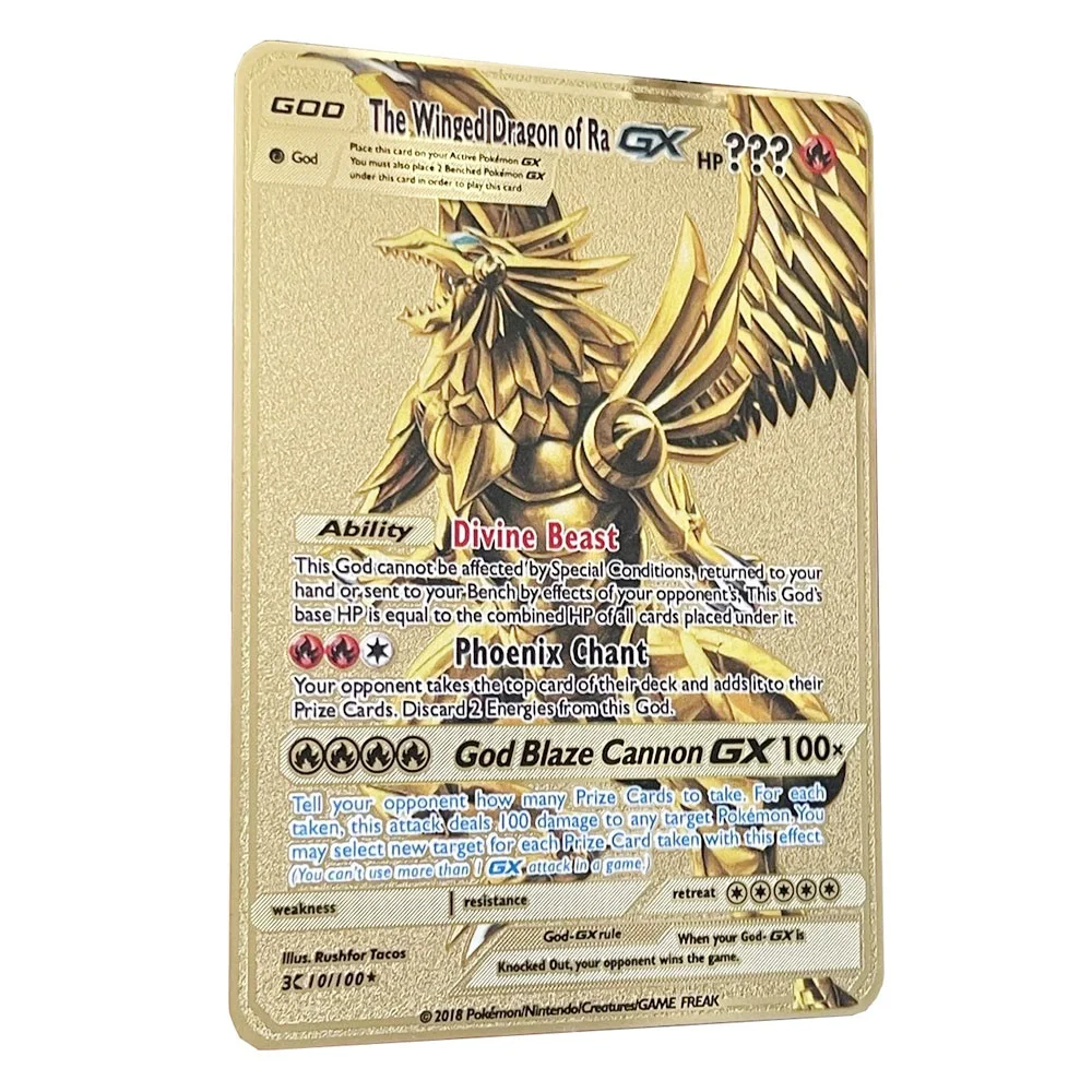 Diy Pokemon Vmax Charizard Metal Card Self-Control Ptcg Collect Signature Trading Flash Card Anime Cartoon Gift