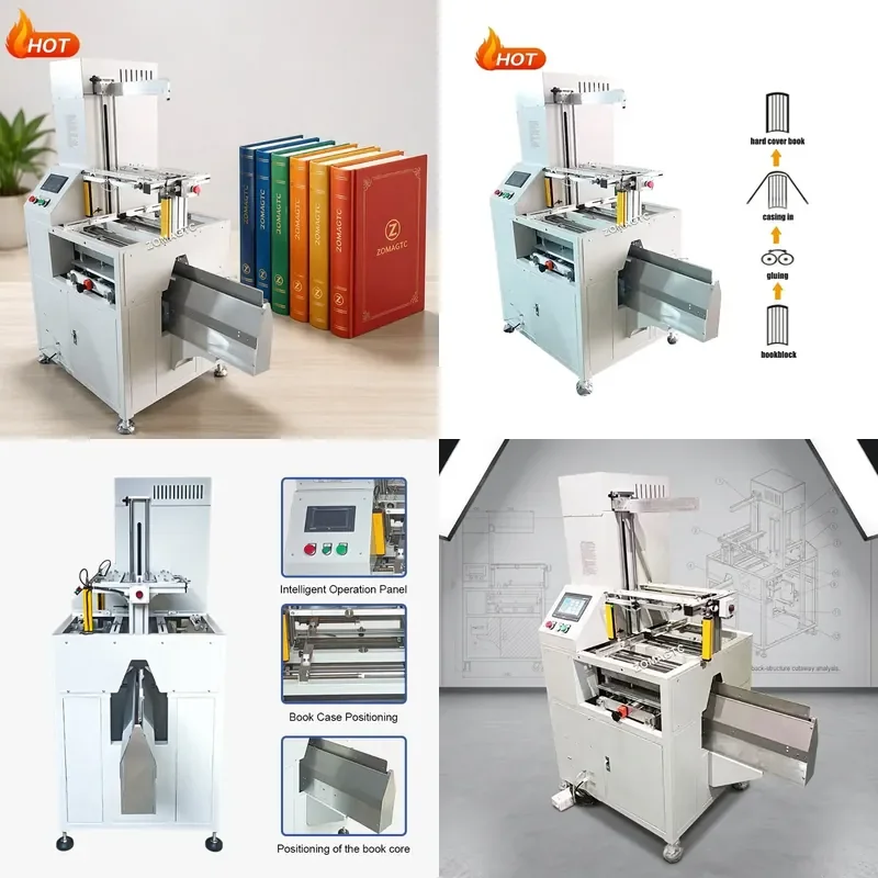 2026 hot sale Semi Automatic Book Case in Insert Binding Hardcover Book Machine Notebook Making Machine Hard Cover Book