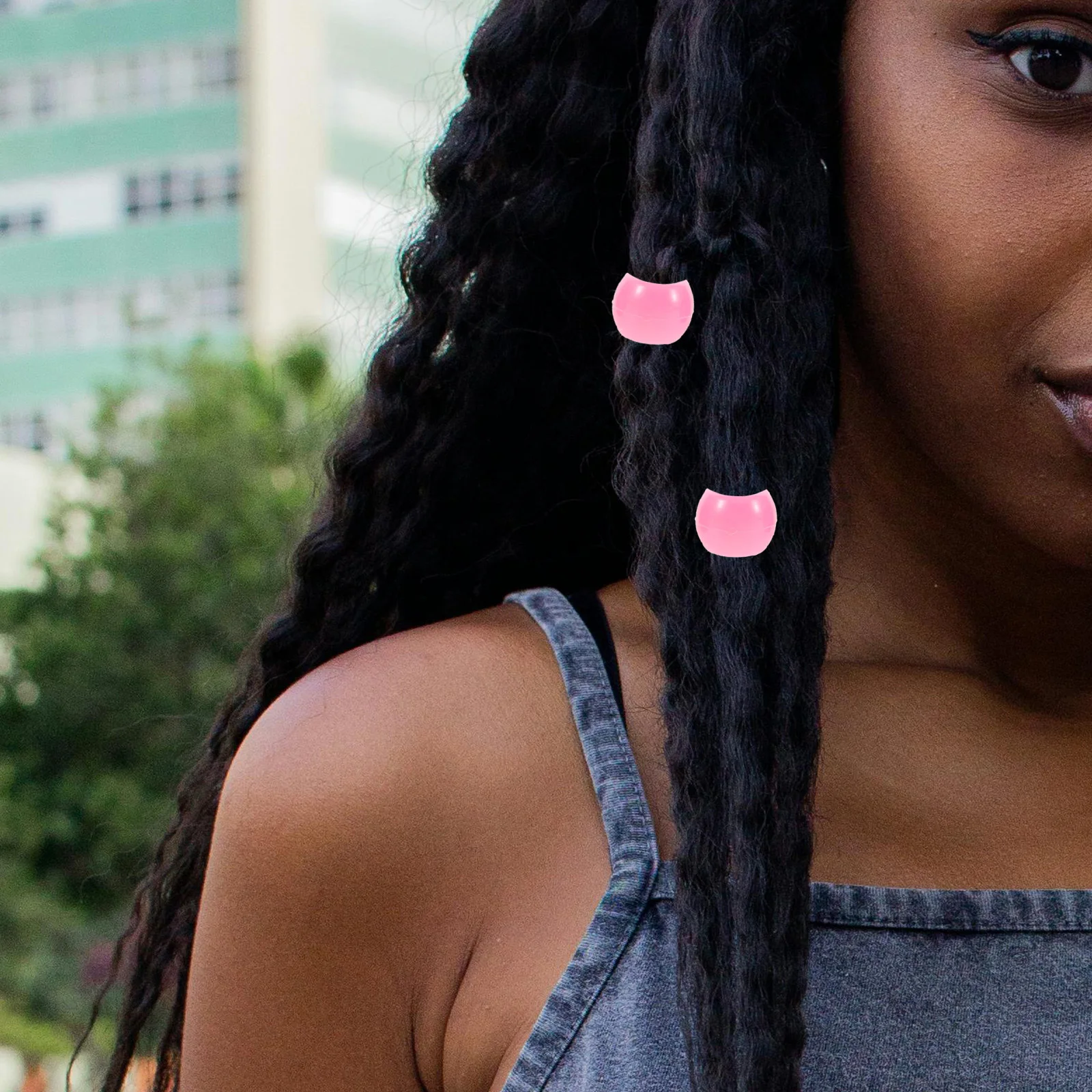 

Бусины для наращивания волос, акриловый пластик, безопасные, без повреждений для косичек, дредов, вечеринок, ночных клубов, поделки, бусины для волос для детей и девочек