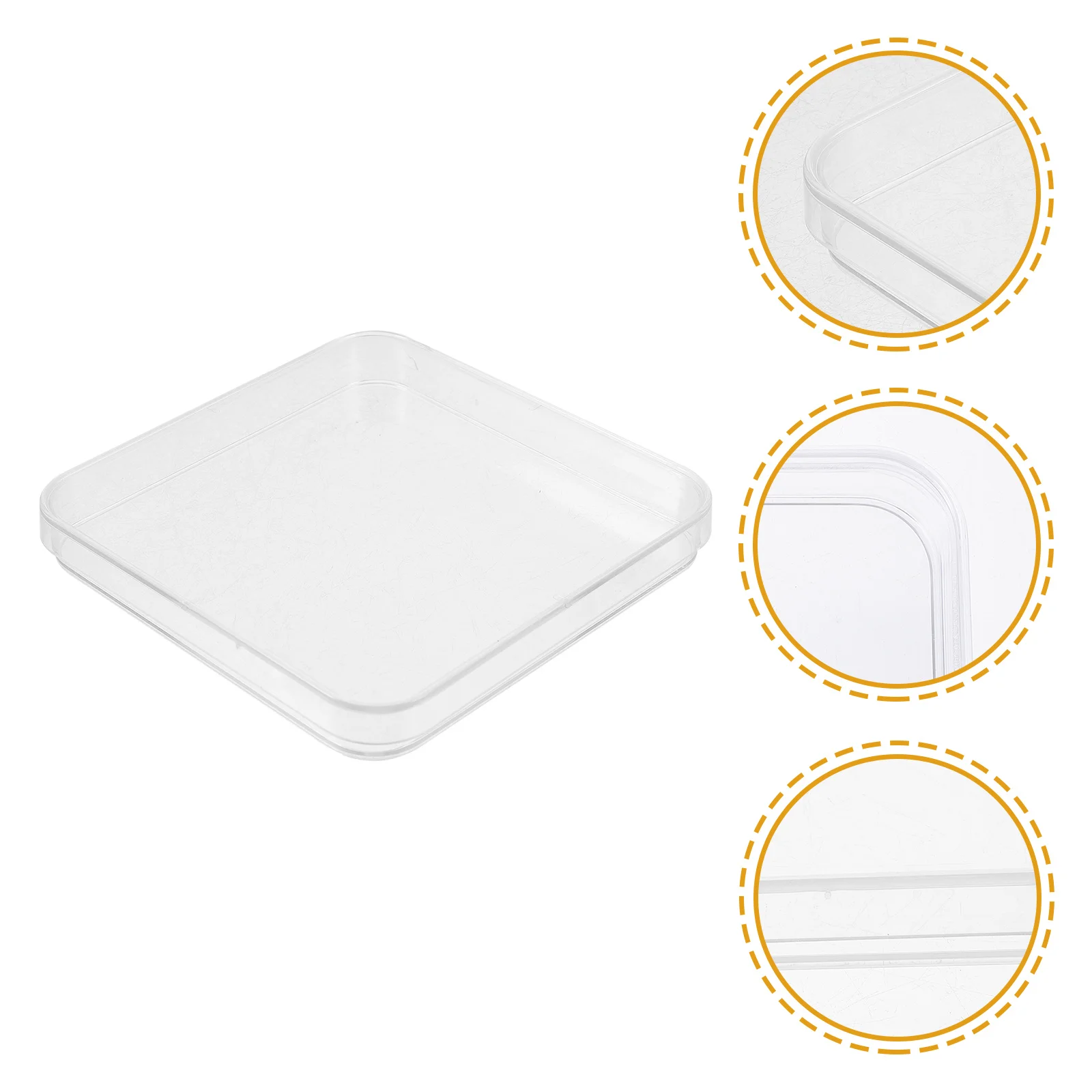 10 قطعة أطباق بتري للاستعمال مرة واحدة أطباق ثقافة بلاستيكية شفافة مع أغطية لتعليم الكيمياء وأبحاث العلوم المختبرية #5