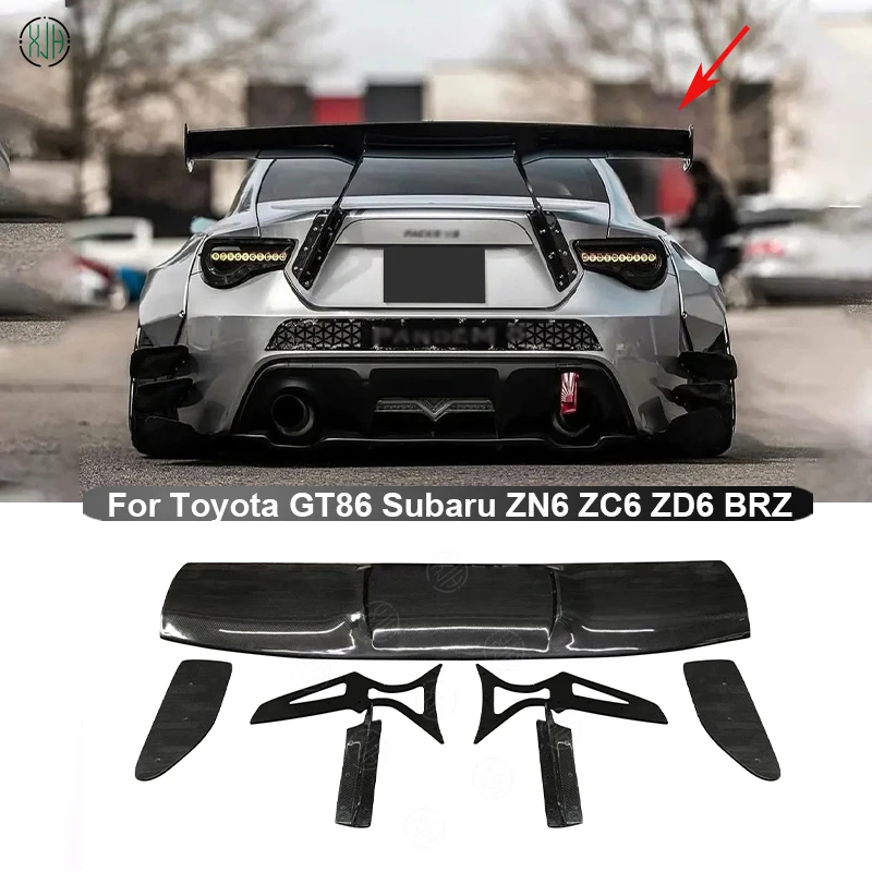 

For Toyota GT86 ZN6 ZC6 ZD6 Subaru BRZ 2012-2019 Carbon Fiber Car Rear Trunk Spoiler Rear Wing Tail Wing Parts Upgrade Body kit