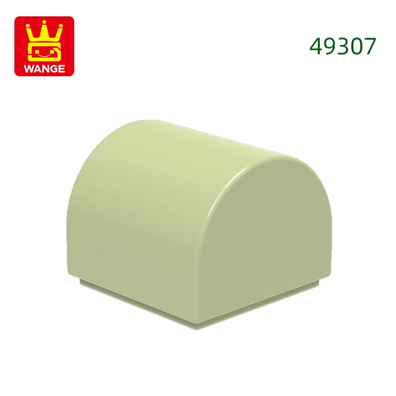 416 stks/partij 49307 1x1x2/3 Dubbele Gebogen Top Bouwstenen MOC Helling Accessoires Compatibel met baksteen Kinderen Speelgoed Geschenkdoos