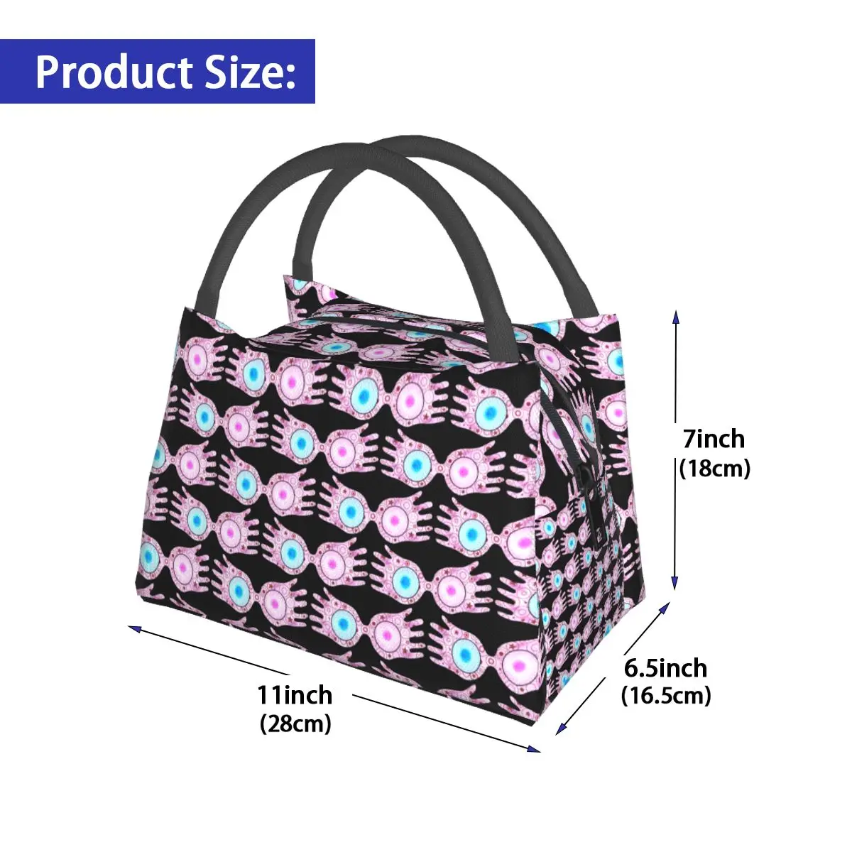 Luna L-Lovegoods Glasses Lunch Bag Funny Picnic Lunch Box For Child Casual Graphic Thermal Tote Handbags Oxford Cooler Bag