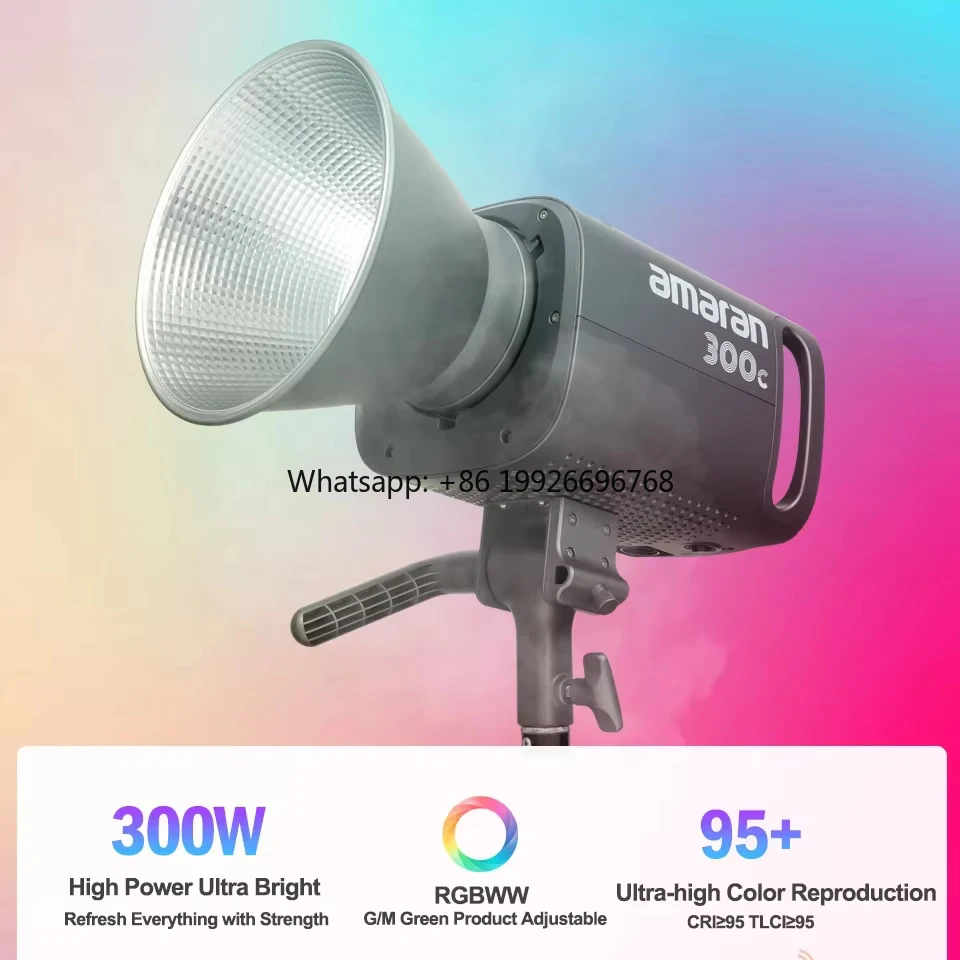 

Aputure Amaran 300c /Amaran 150c 2500K-7500K RGBWW Full-color Video Light
