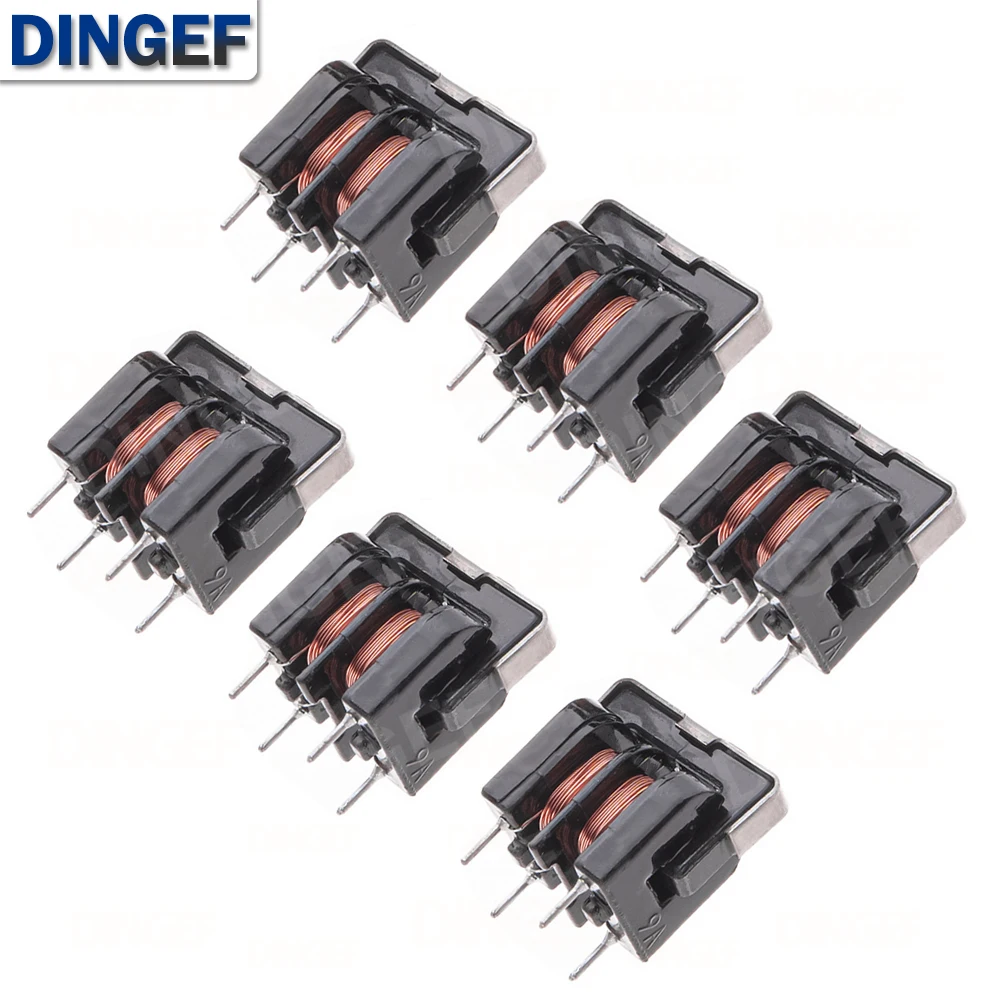 5PCS UU9.8 Common Mode Choke Inductor 10mH 20mH 30mH 40mH 50mH For Filter Pitch 10mH 20mH