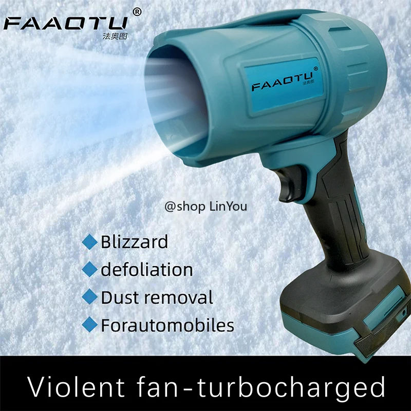 

FAAOTU 18V Violent Blower 30000RPM Turbo Jet Fan Electric Air Duster wind speed Turbo Rechargeable (no battery)