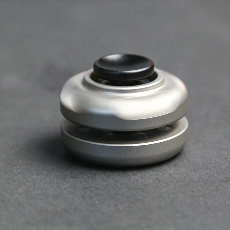 Gao Rice Ball Fidget Slider Toy acciaio inossidabile Spinner Finger Push Spin Coins Fidget Toys EDC Gear For Adults Kids Gifts