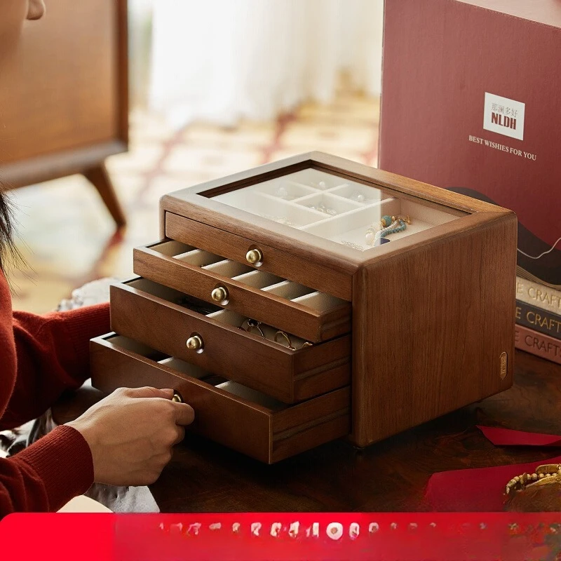 

Premium solid wood jewelry box for girlfriends and girls birthday gift engagement gift
